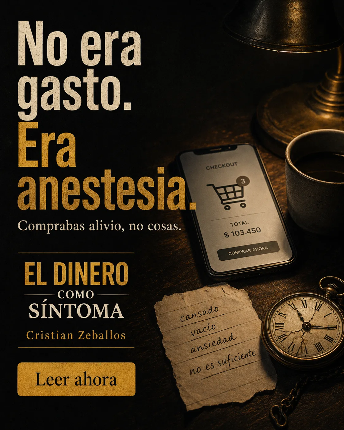 No era un gasto. Era anestesia.